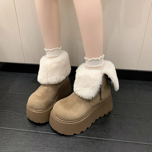 折り返しムートンブーツ
